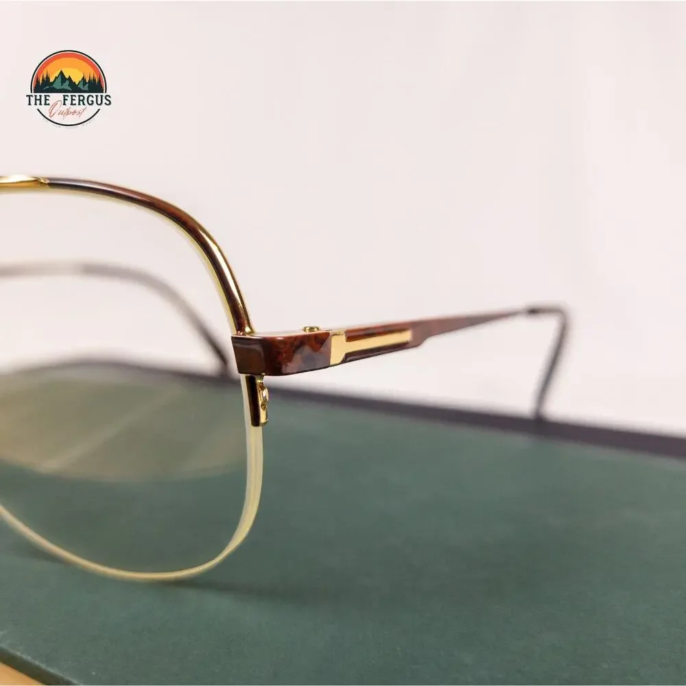 VTG Safilo ELASTA Italy Eyeglass Frames Tortoise Aviator 56[]16 / 5-5 / 3714A/N